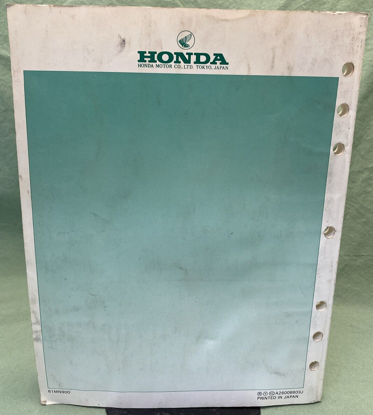 HONDA 61MN900 NX650 SERVICE MANUAL 1988