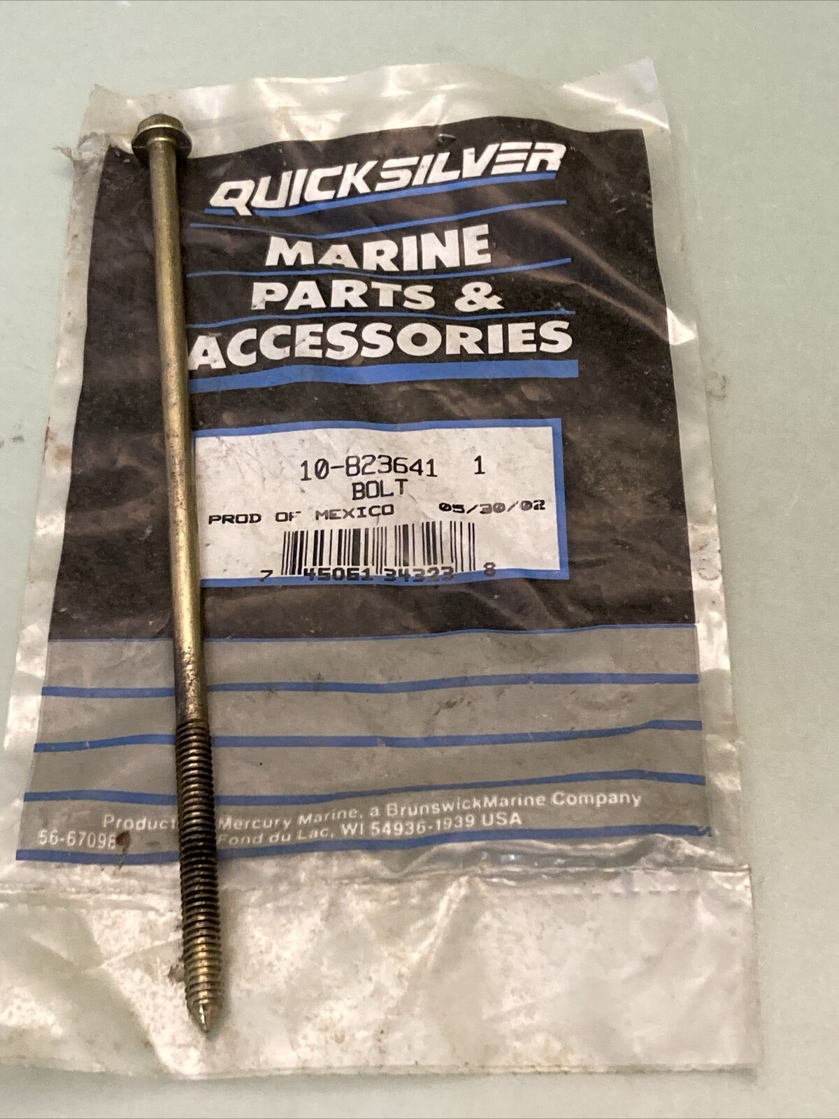 NEW GENUINE MERCURY QUICKSILVER 10-823641 BOLT