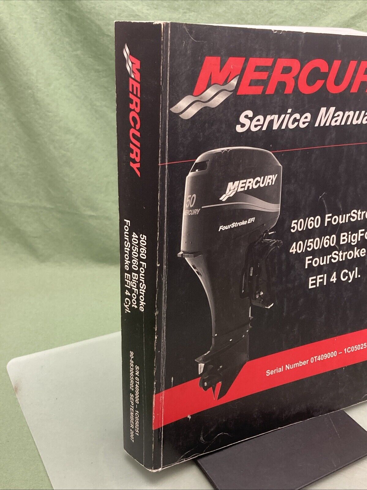 GENUINE MERCURY 90-883065R02 50/60 FOURSTROKE, 40/50/60 BIGFOOT SERVICE MANUAL