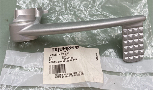 NEW GENUINE TRIUMPH T2023193 Pedal, Brake , Assembly Thruxton 900