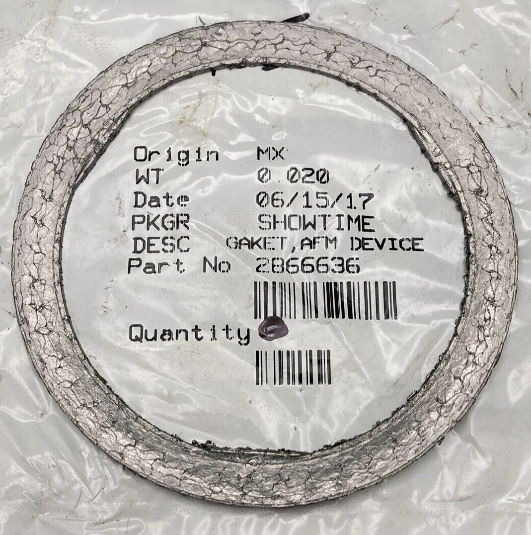 NEW GENUINE CUMMINS 2866636 GASKET, AFM DEVICE