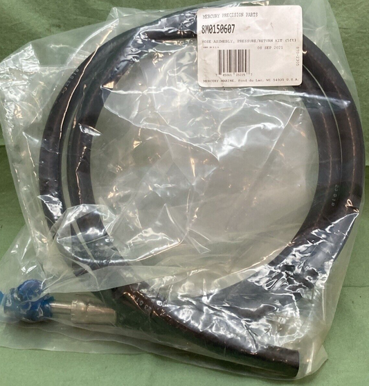 NEW GENUINE MERCURY MARINE 8M0150607 HOSE PRESSURE RETURN 5'