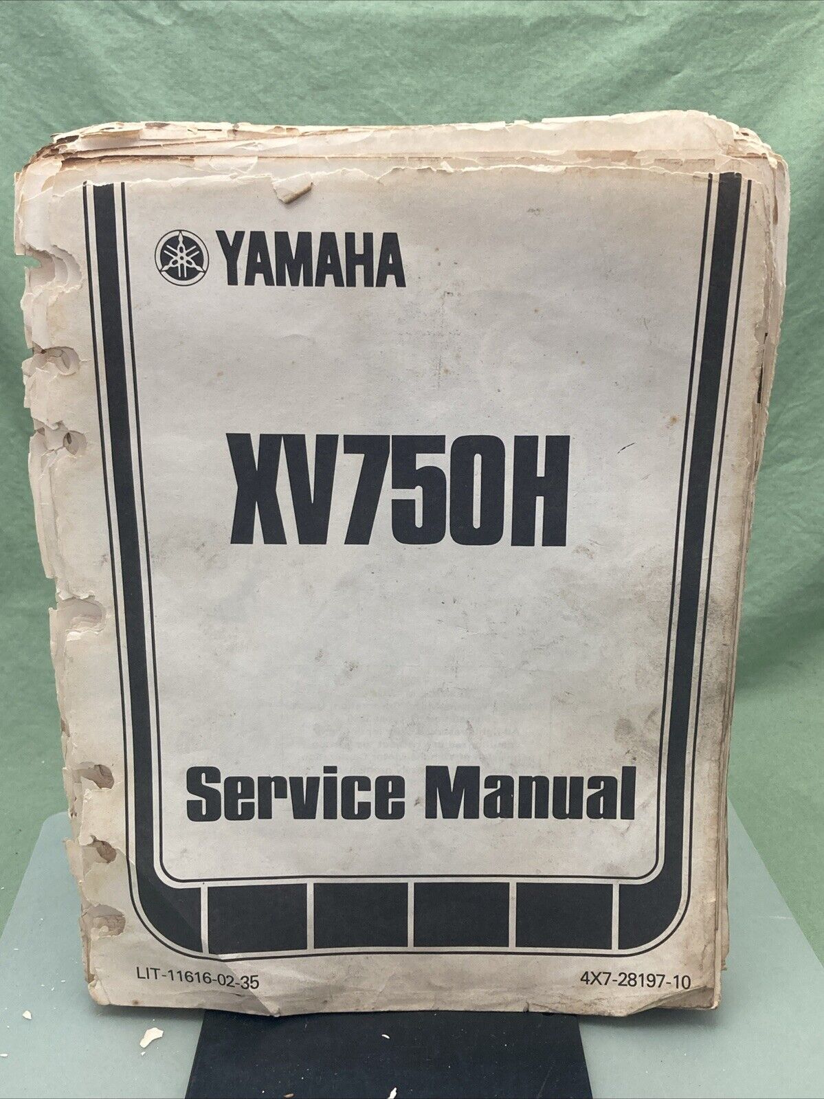 YAMAHA LIT-11616-02-35 XV750H SERVICE MANUAL 4X7-28197-10