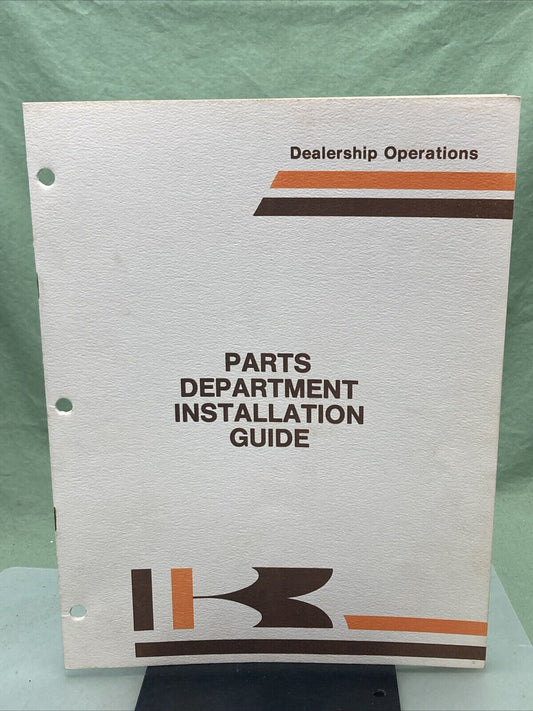 GENUINE KAWASAKI DEALERSHIP OPERATIONS DEPARTMENT INSTALLATION GUIDE