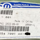 NEW GENUINE MOPAR 68547001AA Front Door Nameplate, Right 2017-2025 Jeep Compass