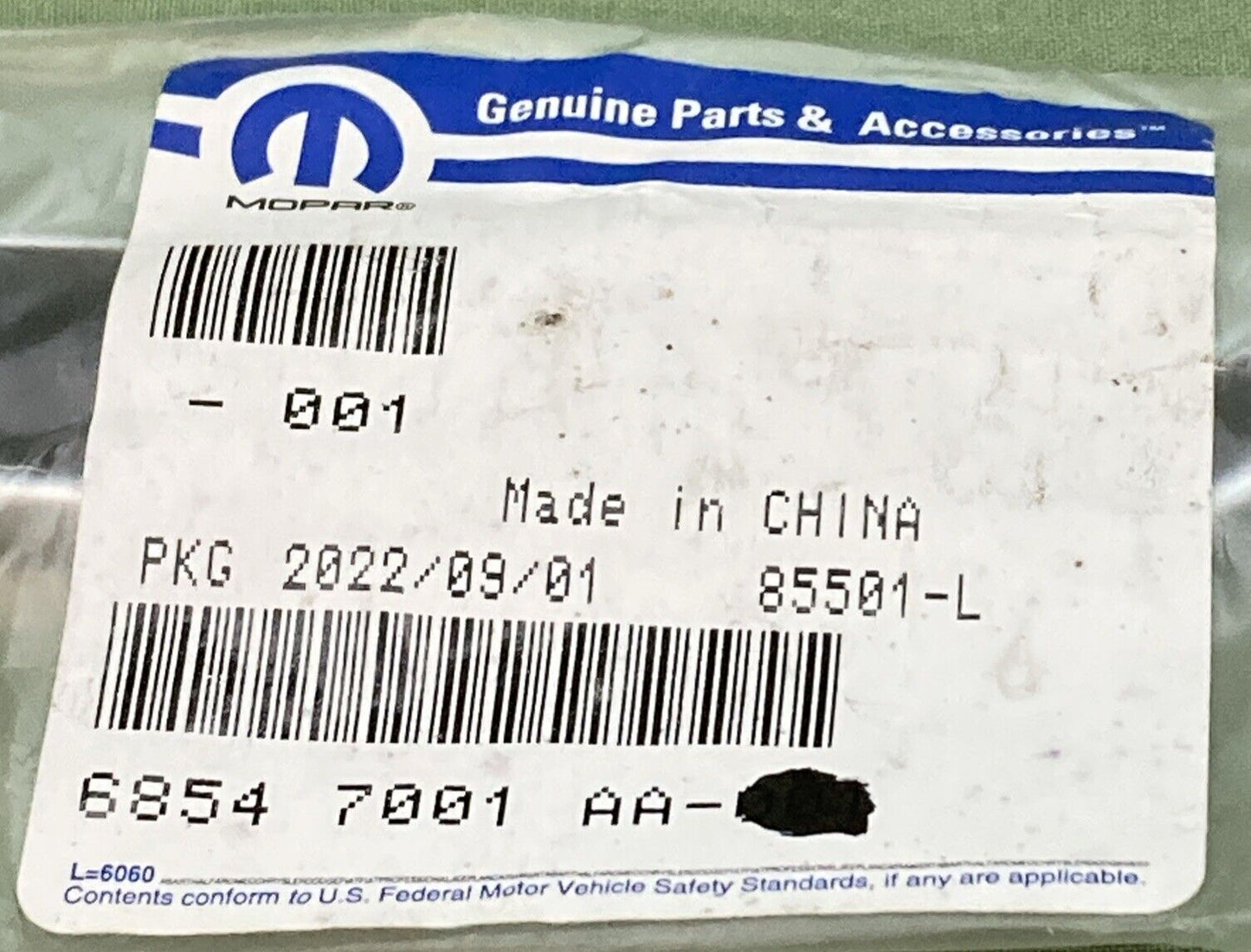 NEW GENUINE MOPAR 68547001AA Front Door Nameplate, Right 2017-2025 Jeep Compass