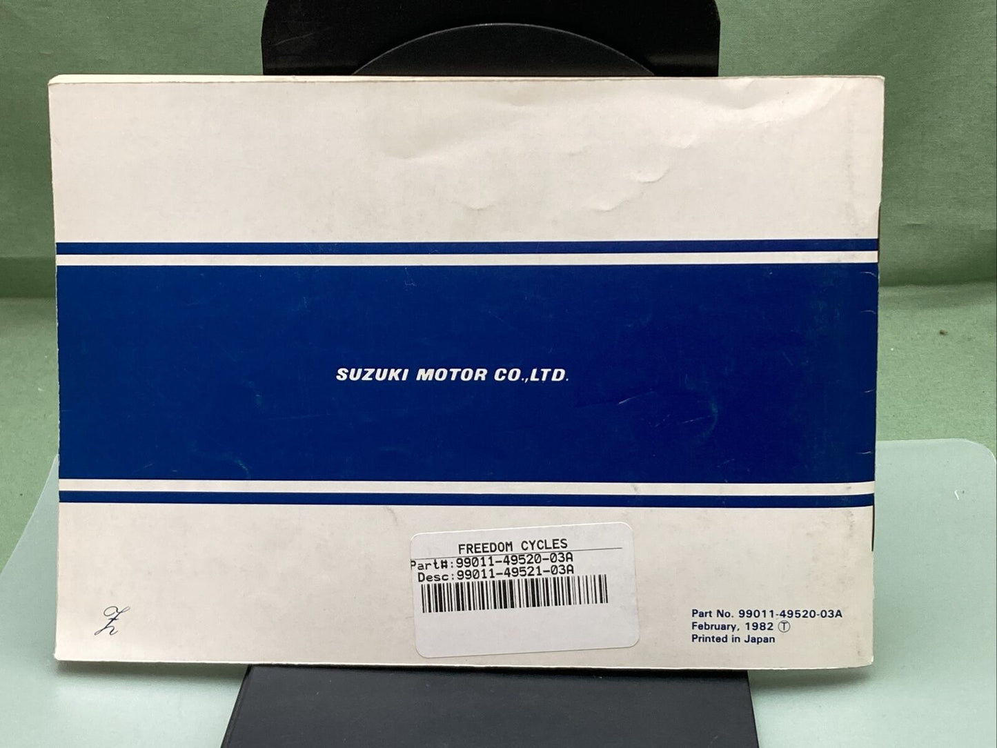 GENUINE SUZUKI 99011-49520-03A GS1100E OWNER'S MANUAL '82