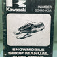 GENUINE KAWASAKI 99963-3515 INVADER SS440-A3A SERVICE MANUAL SUPPPLEMENT