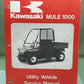 GENUINE KAWASAKI 99924-1107-02 MULE 1000 UTILITY VEHICLE SERVICE MANUAL