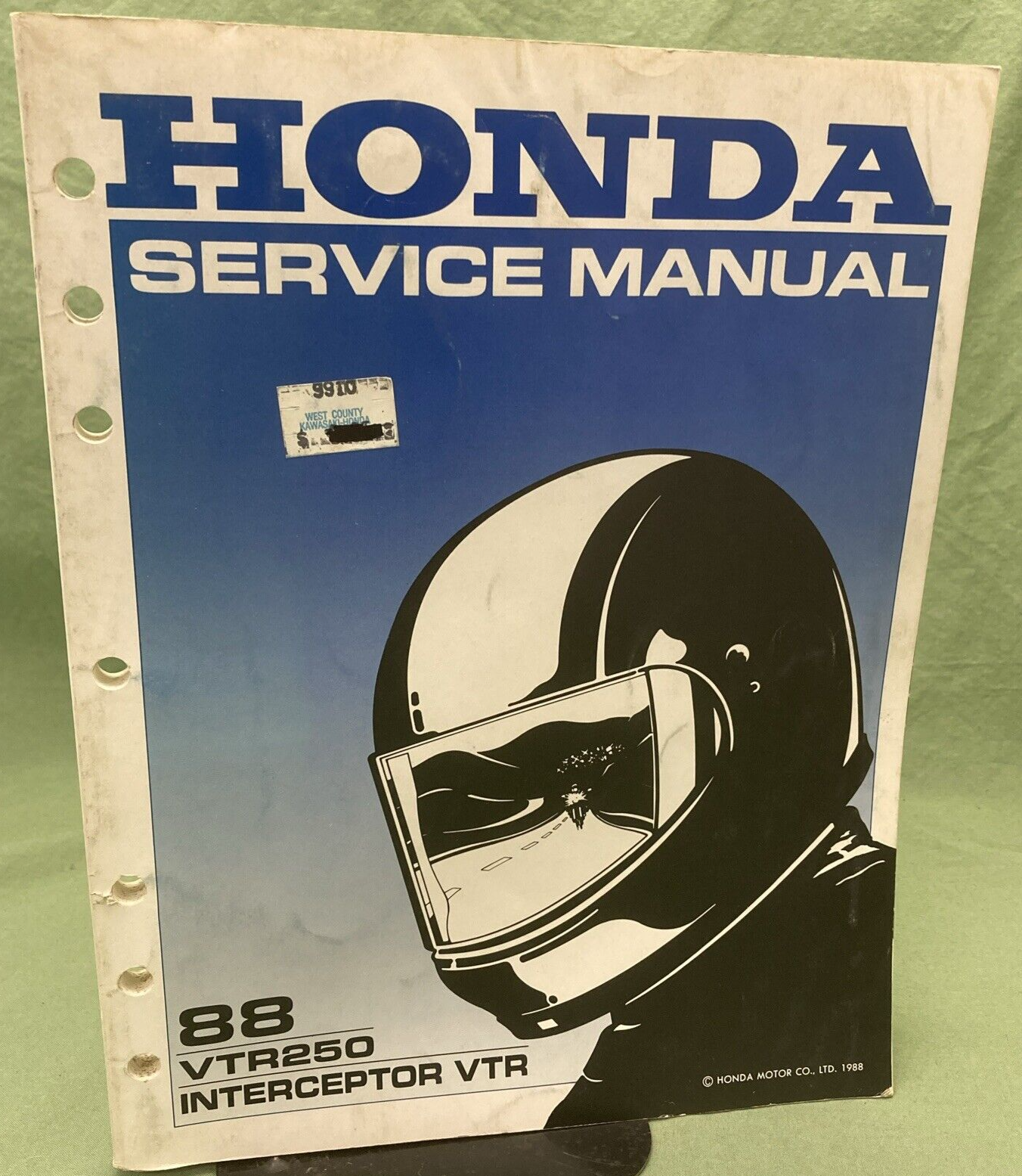 HONDA 61KV000 88 VTR250 INTERCEPTOR VTR SERVICE MANUAL 1988