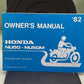 GENUINE HONDA 31GC100 NU50/NU50M OWNER'S MANUAL '82