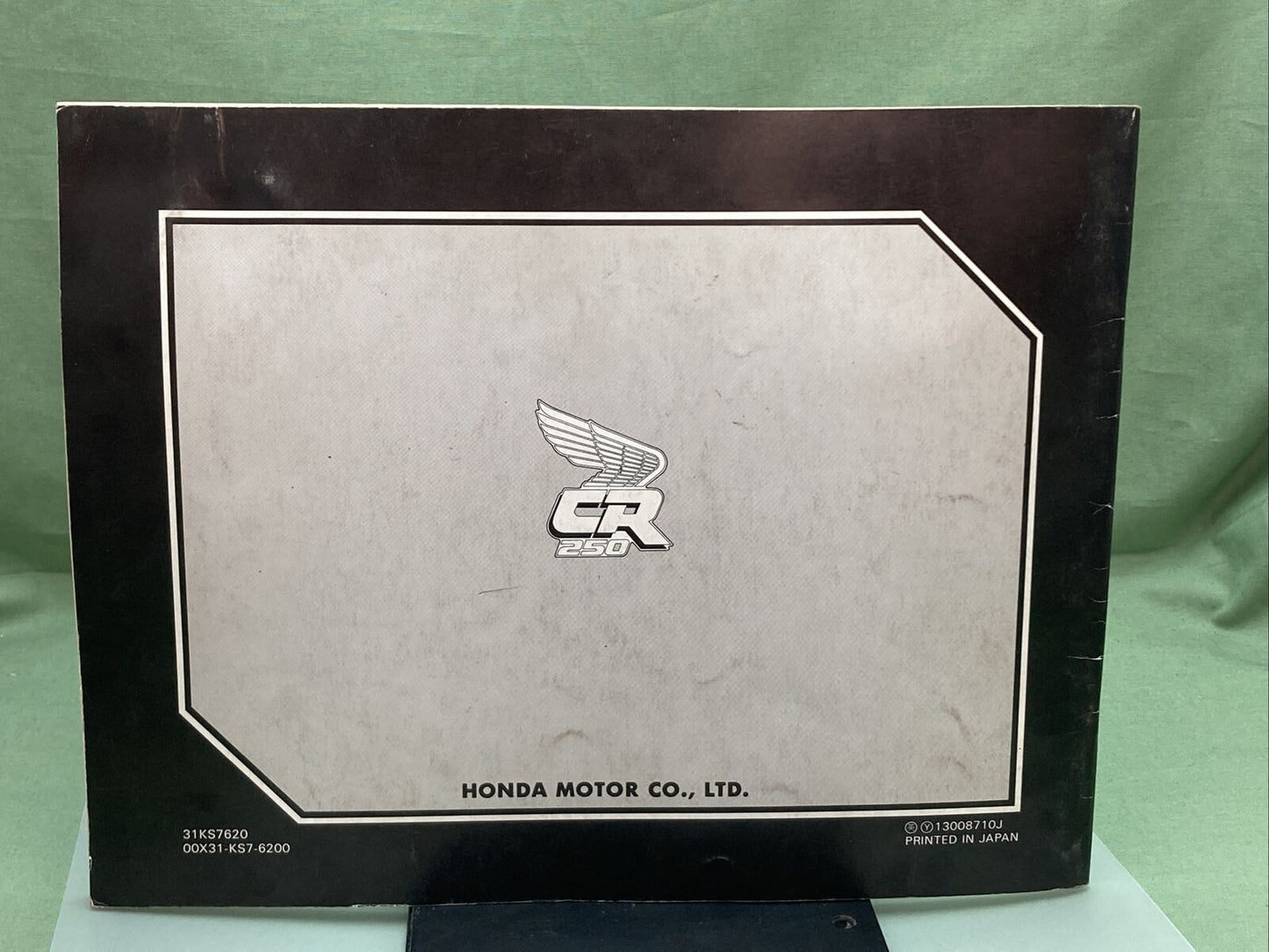 GENUINE HONDA 31KS7620 CR250R OWNER'S MANUAL AND COMPETITION HANDBOOK