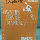 GENUINE SUZUKI 99011-43D50-03A OWNER'S SERVICE MANUAL RM125