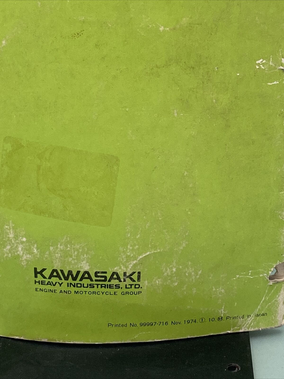 GENUINE KAWASAKI 99997-716 SHOP MANUAL KX125A