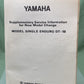 GENUINE YAMAHA MODEL SINGLE ENDURO DT-1B SUPPLEMENTARY SERVICE INFORMATION