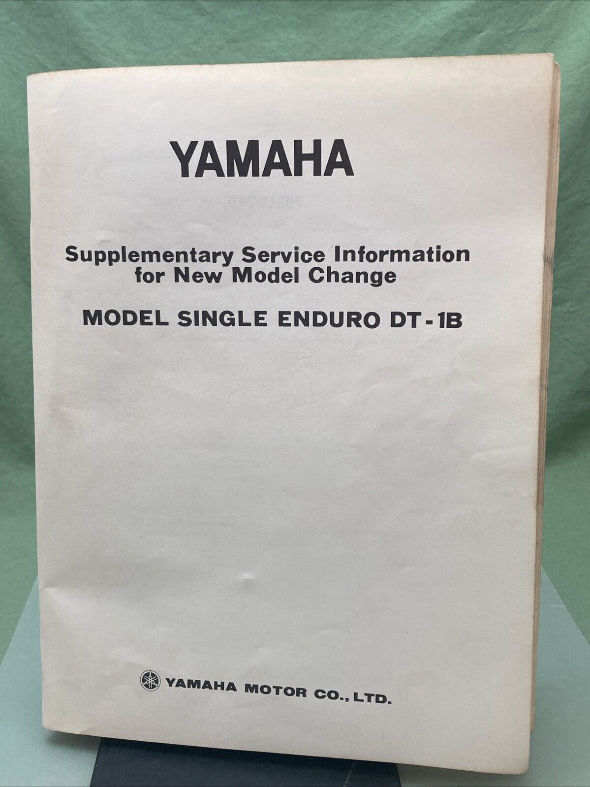 GENUINE YAMAHA MODEL SINGLE ENDURO DT-1B SUPPLEMENTARY SERVICE INFORMATION