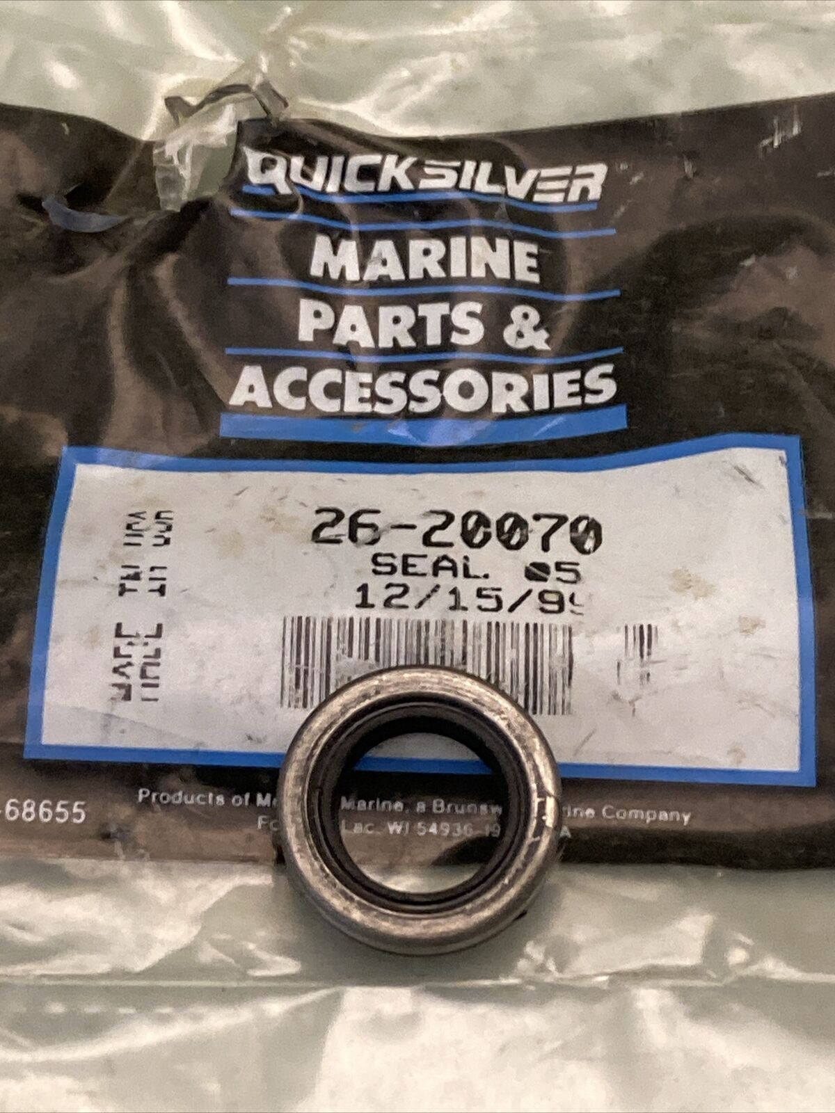 NEW GENUINE MERCURY QUICKSILVER 26-20070 SEAL