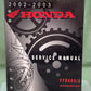 GENUINE HONDA 61MCW00 VFR800/A INTERCEPTOR SERVICE MANUAL '02-'03