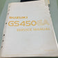 GENUINE SUZUKI 99500-34040-03E GS450GA SERVICE MANUAL 1982