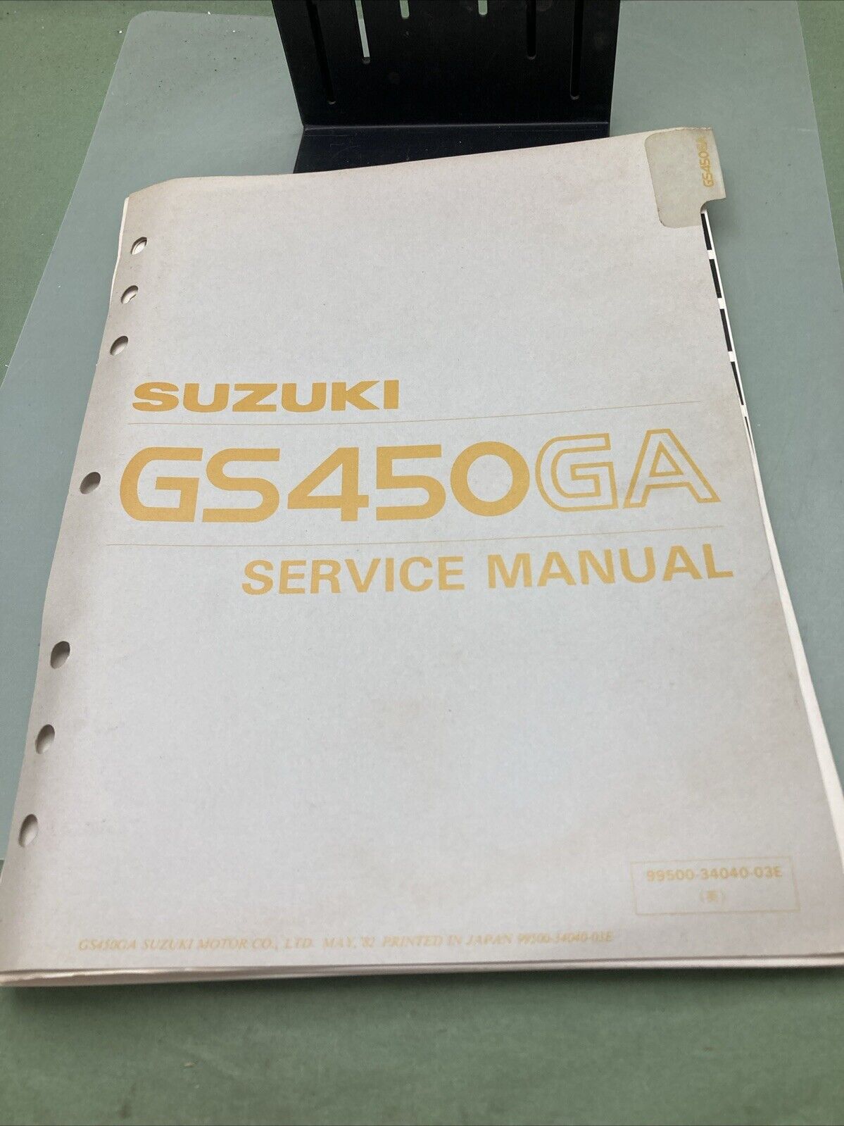 GENUINE SUZUKI 99500-34040-03E GS450GA SERVICE MANUAL 1982