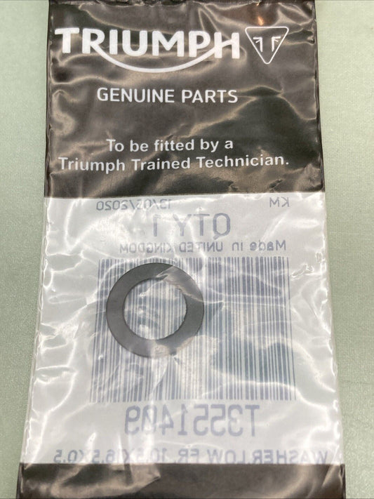 NEW GENUINE TRIUMPH T3551409 Washer, 10.5 X 16.5 X 0.5 Daytona 660cc