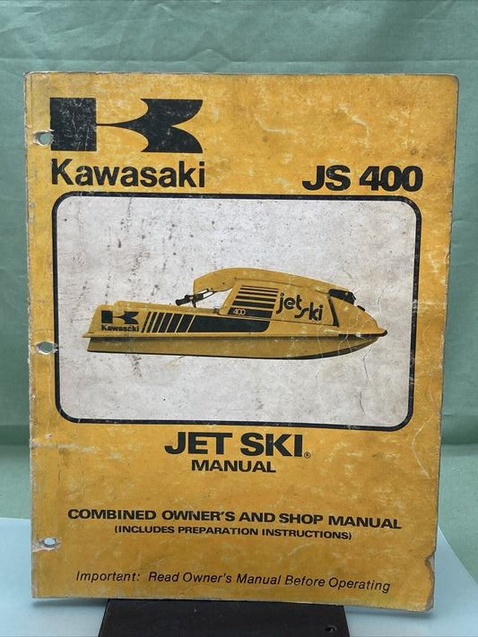 GENUINE KAWASAKI 99997-721-02 JET SKI OWNER'S AND SHOP MANUAL JS400