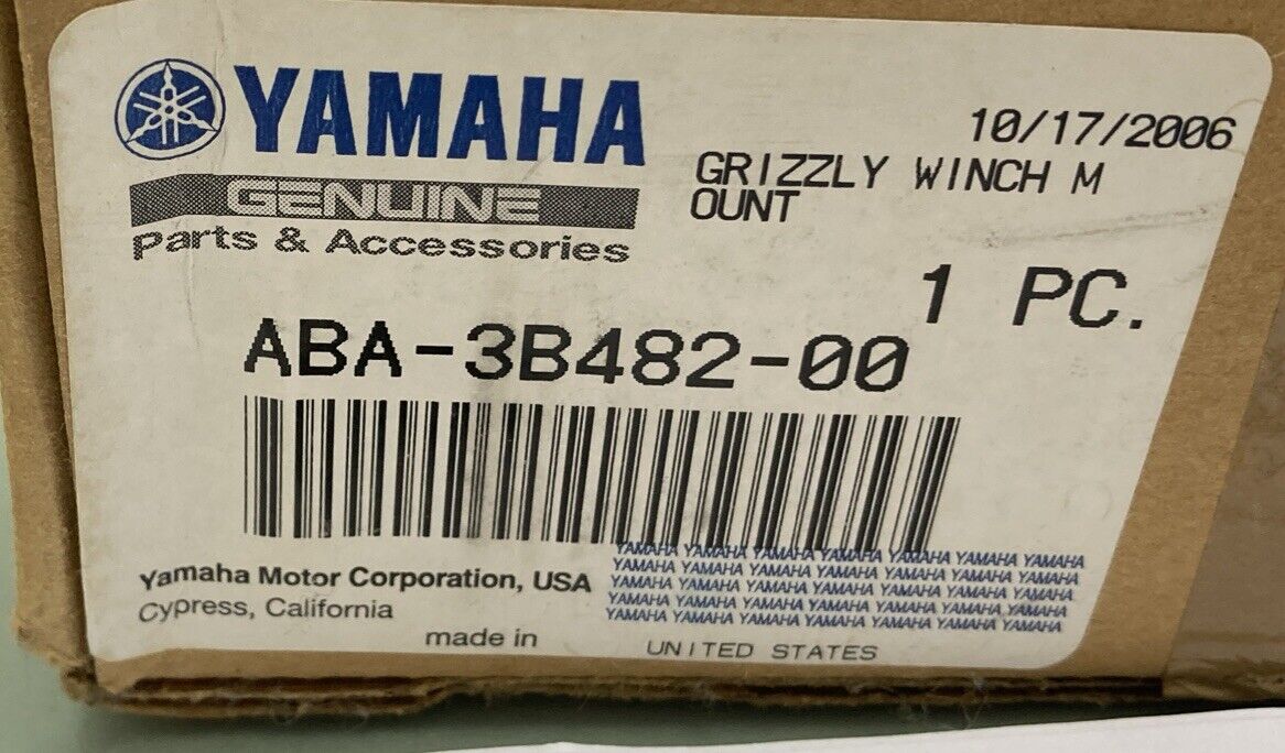 NEW GENIUNE YAMAHA ABA-3B482-00-00 WINCH MOUNT BRACKET