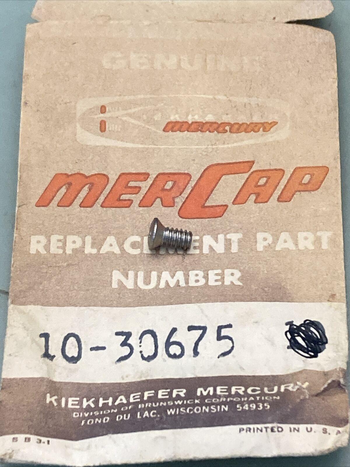 QTY 2 NEW GENUINE MERCURY QUICKSILVER 10-30675 SCREW