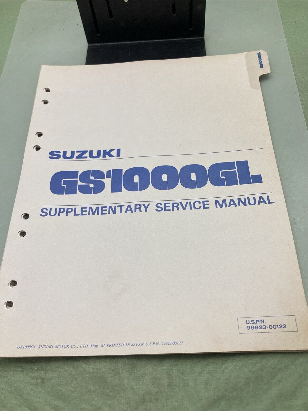 GENUINE SUZUKI 99923-00122 GS1000GL SERVICE MANUAL 1981