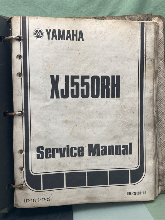 YAMAHA LIT-11616-02-29 XJ550RH SERVICE MANUAL 4U8-28197-10