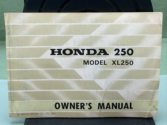 GENUINE HONDA 313291 MODEL XL250 OWNER'S MANUAL '73