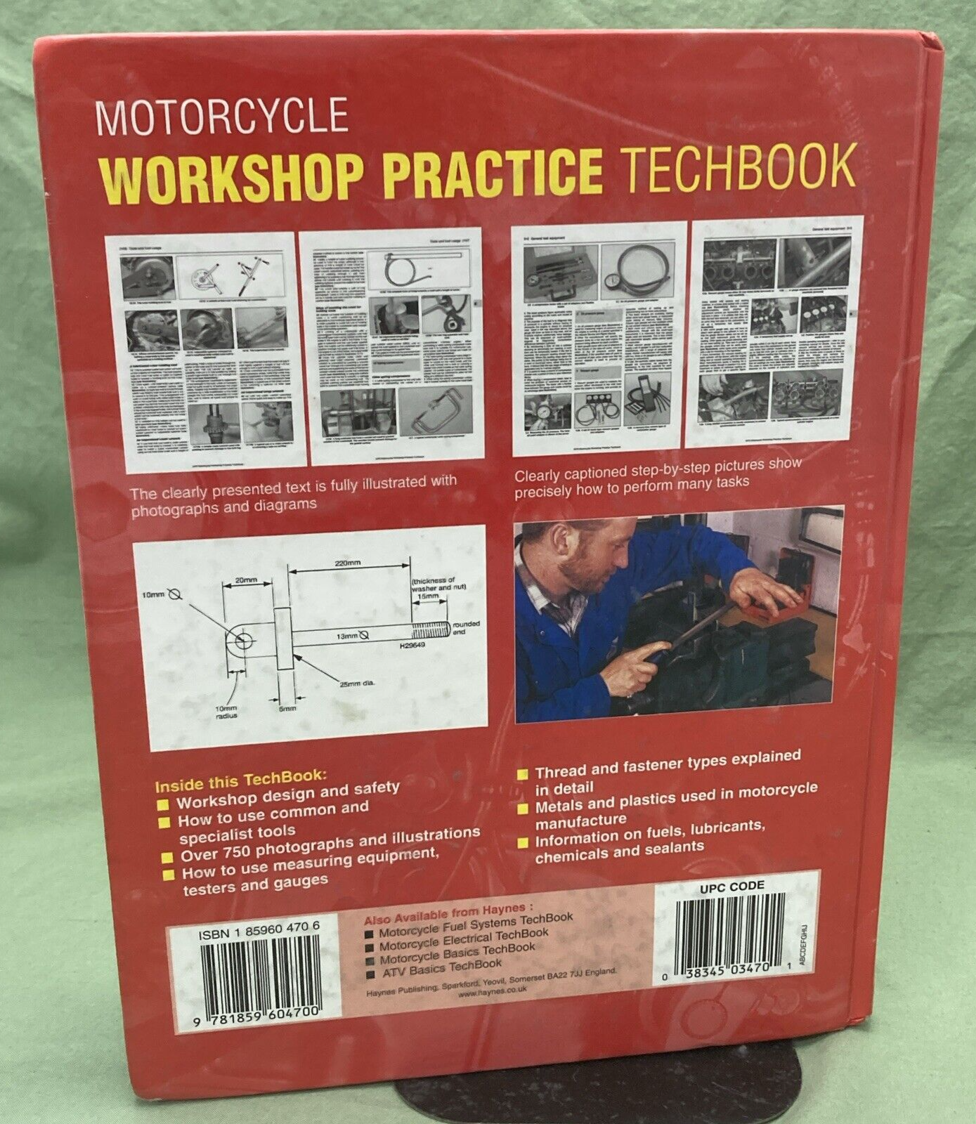 HAYNES 3470 MOTORCYCLE WORKSHOP PRACTICE TECHBOOK HARDCOVER