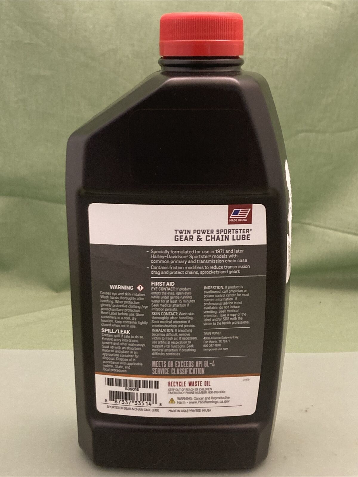NEW GENUINE TWIN POWER 539016 GEAR & CHAIN CASE LUBE