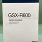 GENUINE SUZUKI 99011-14J52-03A GSX-R600 OWNER'S MANUAL