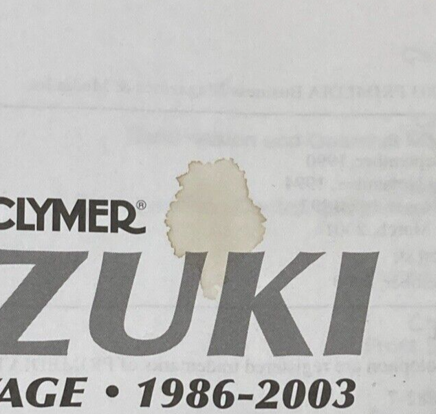 CLYMER M384-2 SUZUKI LS650 SAVAGE SERVICE MANUAL 1986-2003