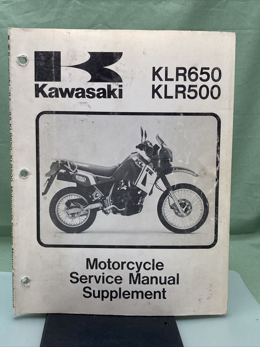 GENUINE KAWASAKI 99924-1080-55 SERVICE MANUAL SUPPLEMENT KLR650/KLR500