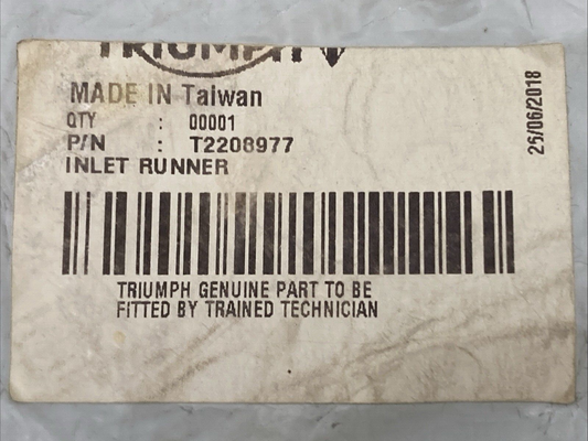 NEW GENUINE TRIUMPH T2208977 Inlet Runner