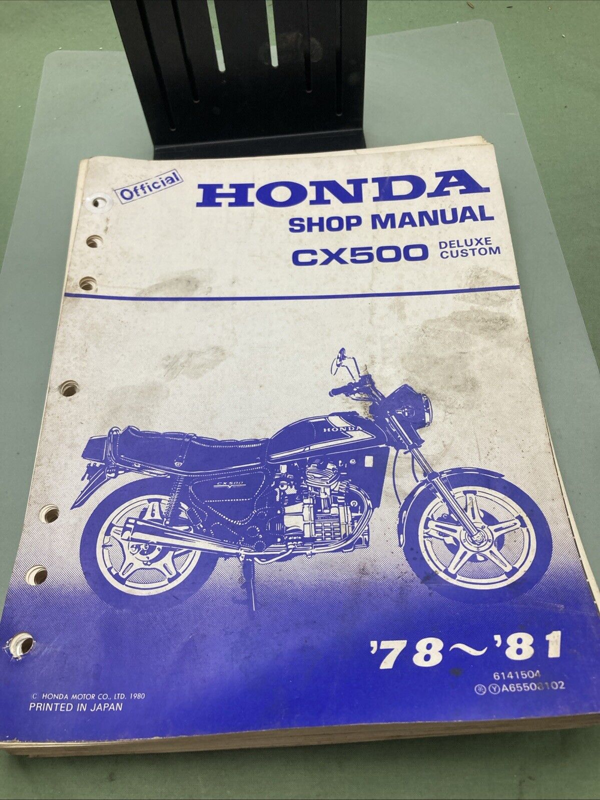 GENUINE HONDA 6141504 CX500 DELUXE CUSTOM SHOP MANUAL 1980