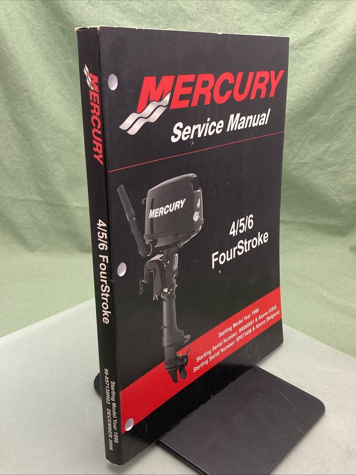 GENUINE MERCURY 90-857138R02 4/5/6 FOURSTROKE SERVICE MANUAL 2006