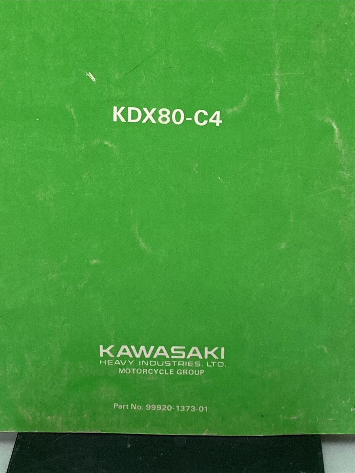 GENUINE KAWASAKI 99920-1373-01 OWNER'S AND SERVICE MANUAL KDX80