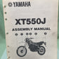 GENUINE YAMAHA LIT-11666-03-00 XT550J ASSEMBLY MANUAL 5Y1-28107-10 1981