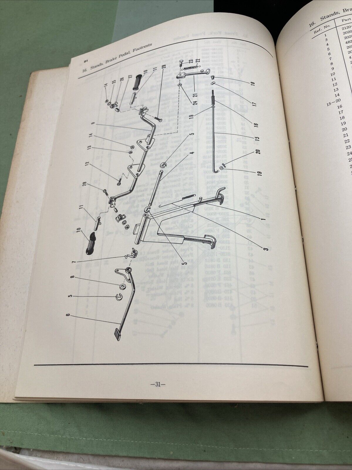 GENUINE KAWASAKI PARTS CATALOG 100 MODEL D-1 NO. 6911