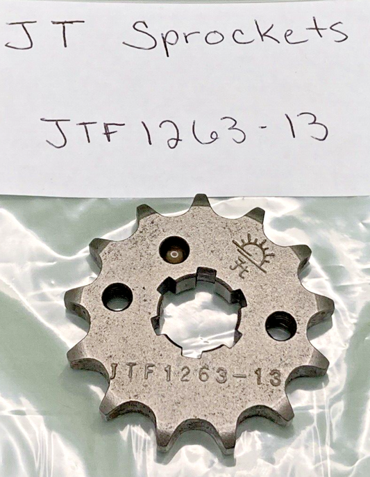 NEW REPLACES JT SPROCKETS JTF1263-13 13T FRONT SPROCKET, HONDA, KAW, Suzuki, Yam