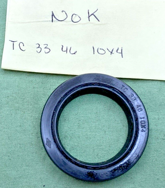 QTY2 NEW REPLACES NOK TC 33 46 10X4 FORK SEALS, HONDA