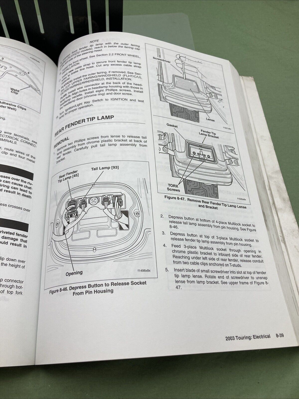 HARLEY DAVIDSON 99483-03 TOURING MODELS 2003 SERVICE MANUAL