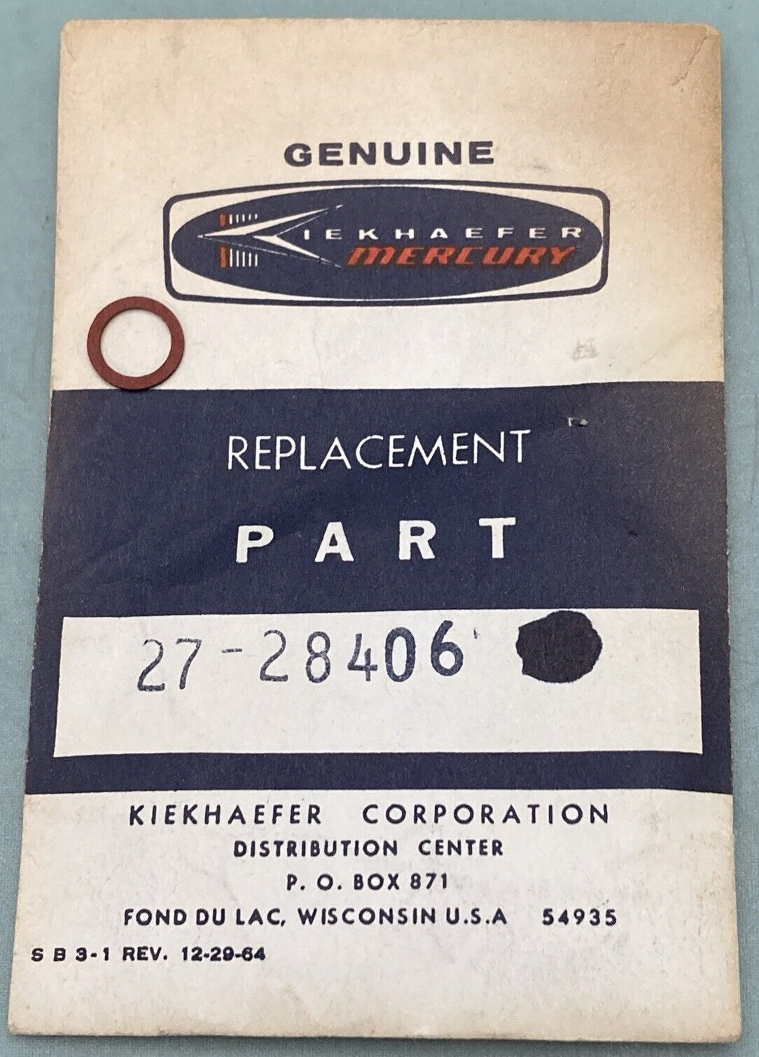 NEW GENUINE MERCURY QUICKSILVER 27-28406 GASKET INLET NEED CARB OUTBOARD 90HP