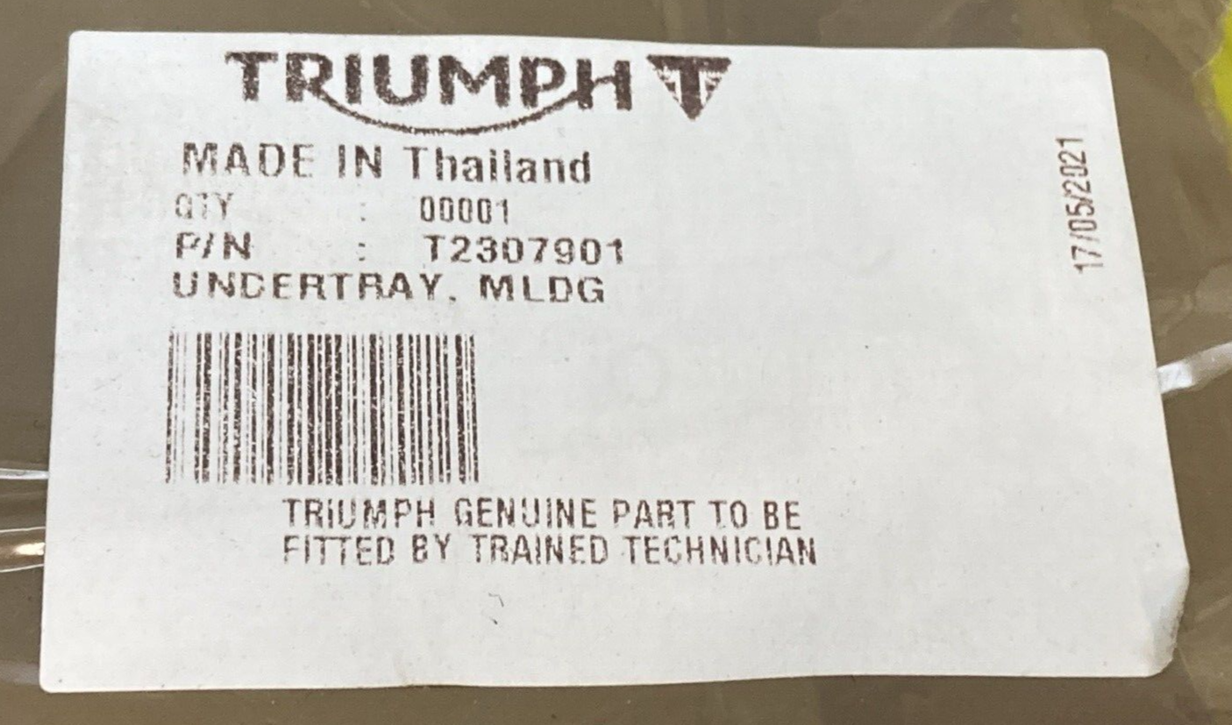 NEW GENUINE TRIUMPH T2307901 Undertray Moulding Rocket 3 2019-20