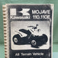 GENUINE KAWASAKI 99924-1086-01 MOJAVE 110/110E ALL TERRAIN VEH SERVICE MANUAL