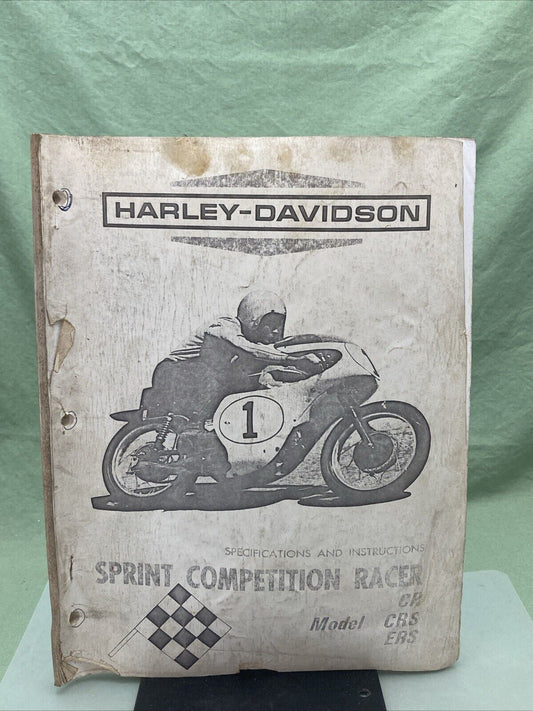 HARLEY DAVIDSON SPRINT COMPETITION RACER CP, CRS, ERS INSTRUCTIONS