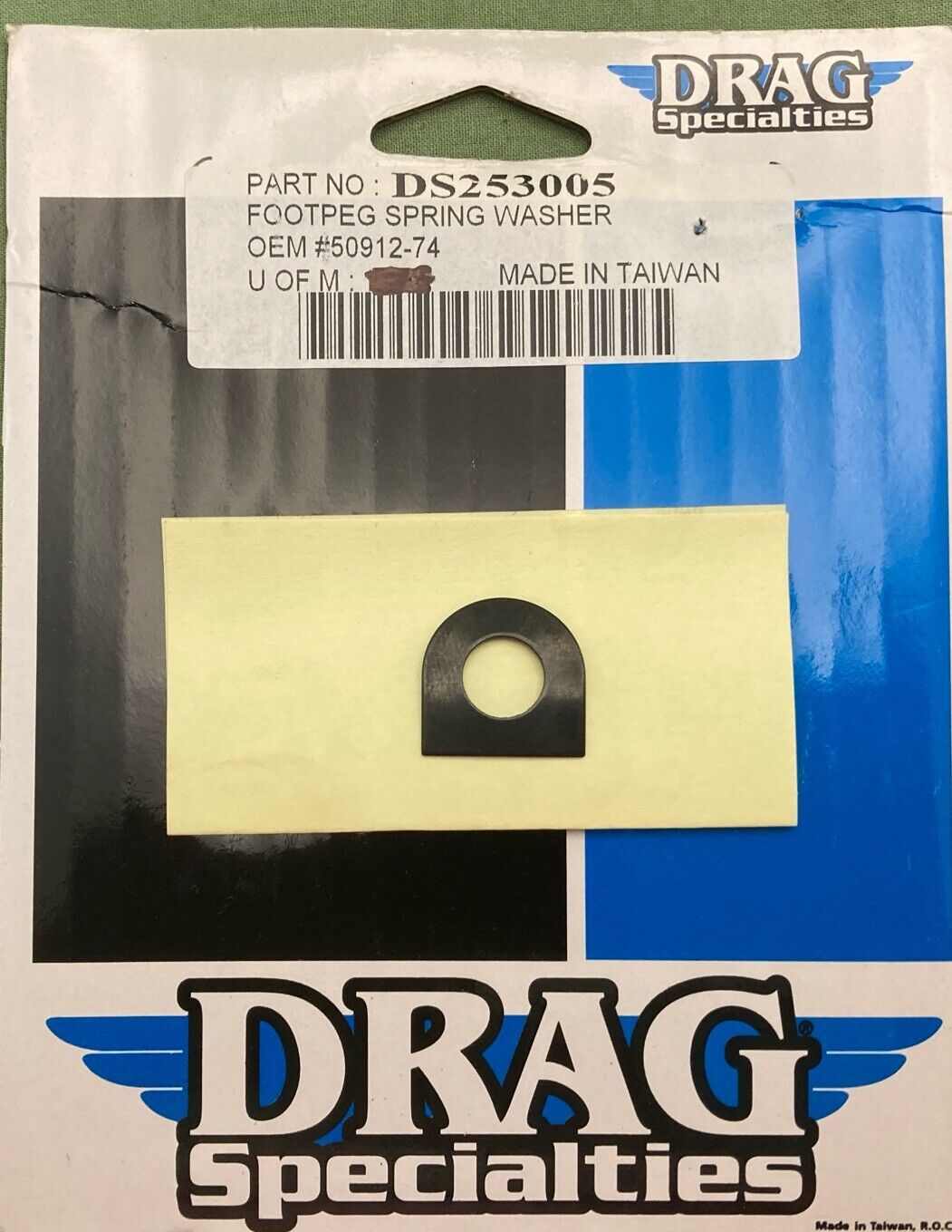 QTY 2 NEW DRAG SPECIALTIES DS253005 FOOTPEG SPRING WASHER 50912-74
